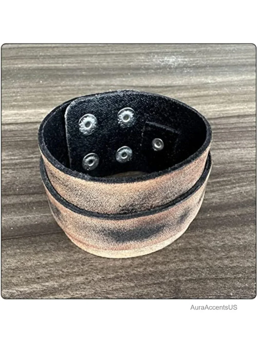 Wide Leather Cuff Bracelet Punk Vintage Gothic